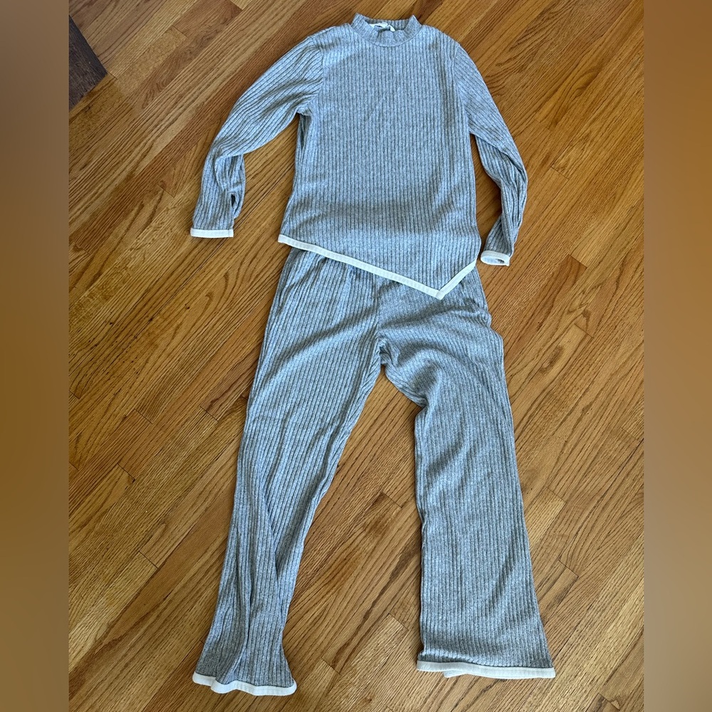 Cozy Gray Striped Pajamas